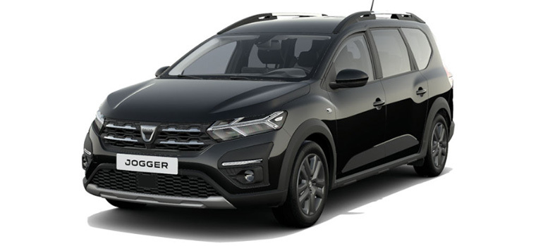 Schwarze Kohlefaser-stabile Türgriffabdeckung für Dacia Jogger